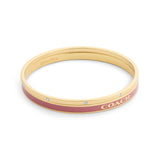 Coach Signature Logo Enamel Stone Duo Bangle Bracelet Boxed Set