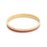 Coach Signature Logo Enamel Stone Duo Bangle Bracelet Boxed Set