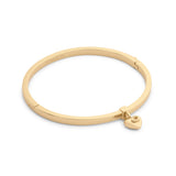 Coach Signature C Heart Charm Bangle Boxed Bracelet