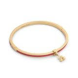 Coach Cherry Charm Enamel Bangle Boxed Bracelet