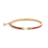 Coach Cherry Charm Enamel Bangle Boxed Bracelet