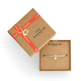 Coach Celestial Star Charm Enamel Bangle Boxed Bracelet