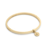Coach Signature Tea Rose Charm Enamel Bangle Boxed Bracelet