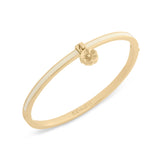 Coach Signature Tea Rose Charm Enamel Bangle Boxed Bracelet