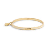 Coach Signature Tea Rose Charm Enamel Bangle Boxed Bracelet