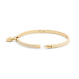 Coach Signature Tea Rose Charm Enamel Bangle Boxed Bracelet