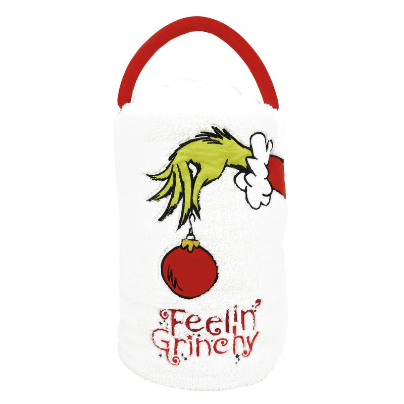 Enesco Feelin' Grinchy Snow Throw Blanket