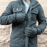 Isotoner Mens Quilted SleekHeat Touch Tech Gloves