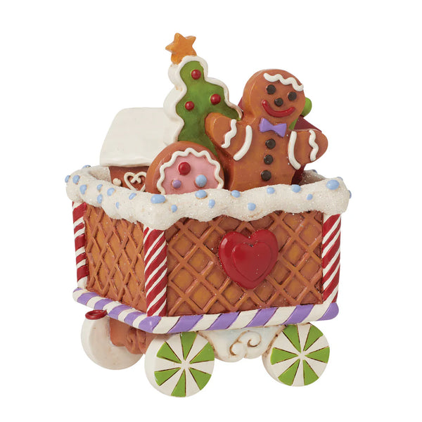 Enesco Jim Shore Gingerbread Train Car Figurine