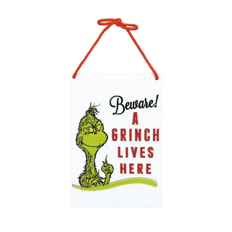 Enesco Grinch Lives Here Door Hanger