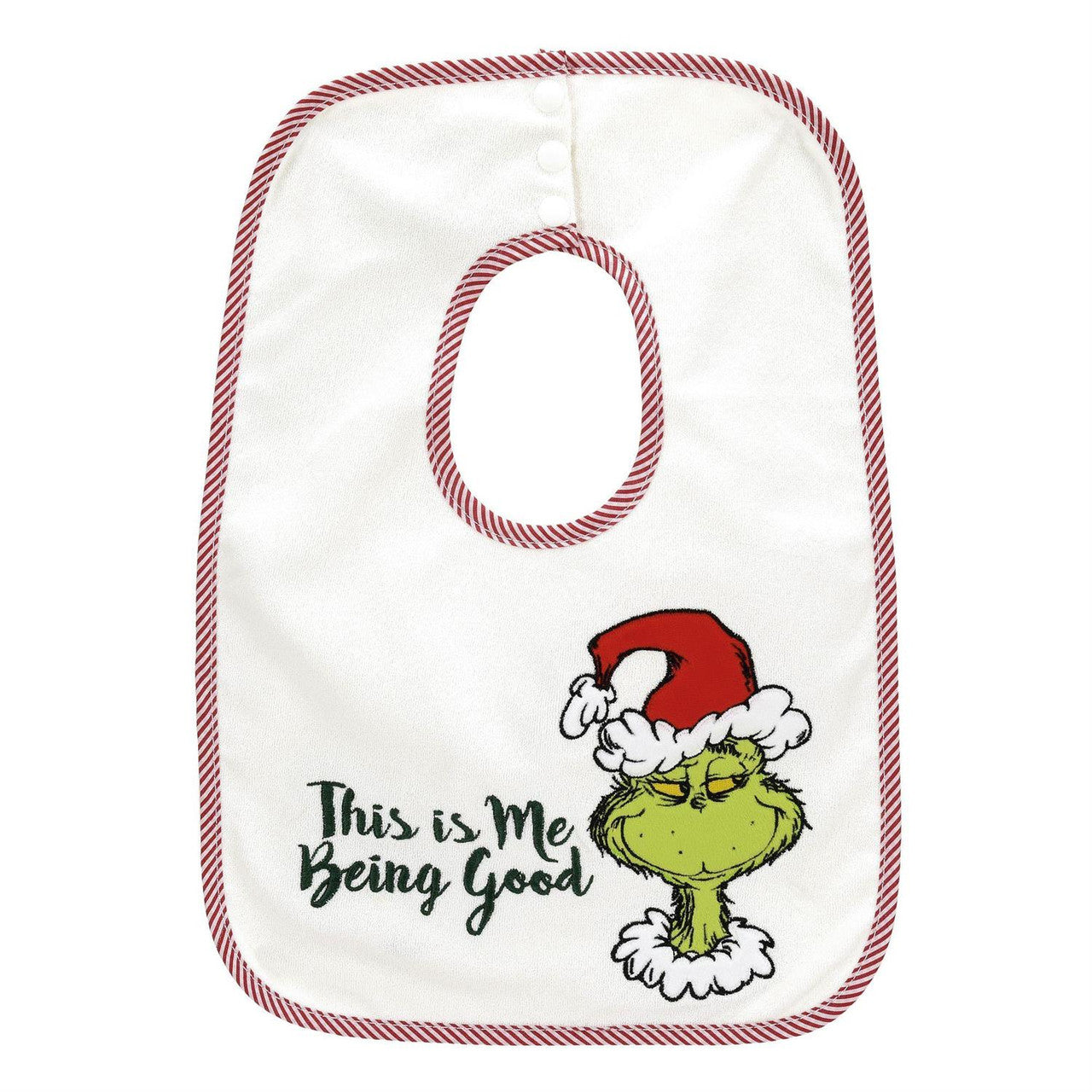 Enesco Izzy and Oliver Grinch Being Good Terry Bib