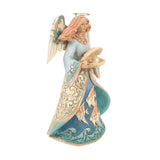 Enesco Jim Shore Heartwood Creek Angel Holding Shell Figurine