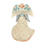Enesco Jim Shore Heartwood Creek Angel Holding Shell Figurine