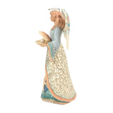 Enesco Jim Shore Heartwood Creek Angel Holding Shell Figurine