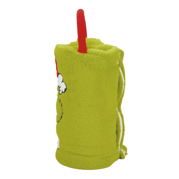 Enesco Snowpinion Angry Santa Grinch SnowThrow Blanket