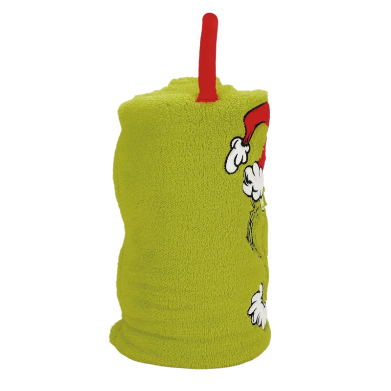Enesco Snowpinion Angry Santa Grinch SnowThrow Blanket