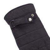 Isotoner Mens Dual Lined Quilted Microsuede Touchscreen Gloves