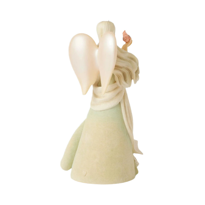 Enesco Foundations Red Cardinal Angel Figurine