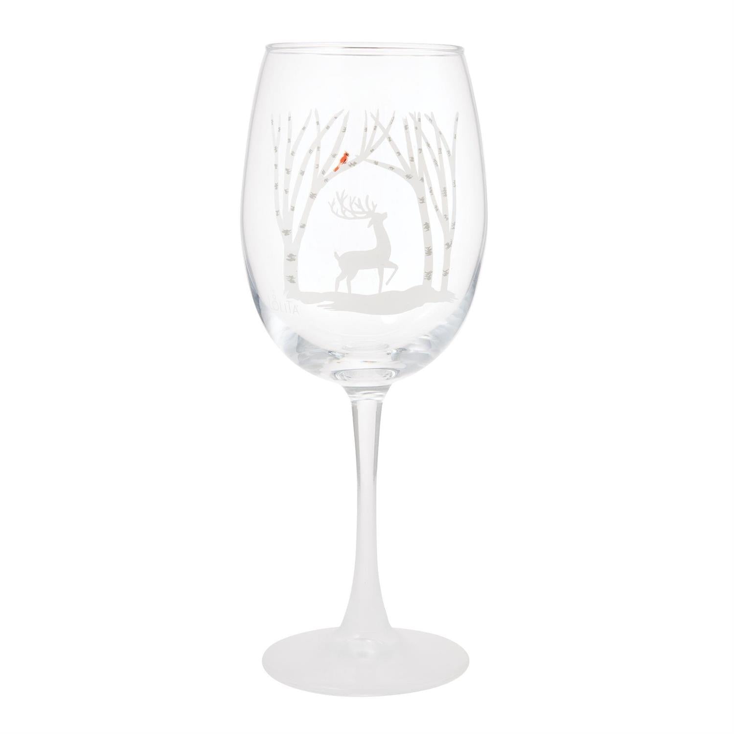 Enesco Lolita Celebrations Winter Walk Wine Glass