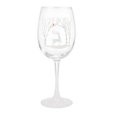 Enesco Lolita Celebrations Winter Walk Wine Glass