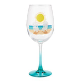 Enesco Lolita Celebrations Sun On The Beach Wine Glass