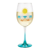 Enesco Lolita Celebrations Sun On The Beach Wine Glass