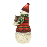Enesco Jim Shore Heartwood Creek Christmas At Lodge Snowman Figurine