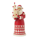 Enesco Jim Shore Heartwood Creek Nordic Noel Santa Sisal Tree