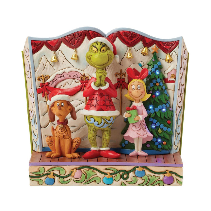 Enesco Jim Shore Dr. Seuss Grinch with Max and Cindy Figurine