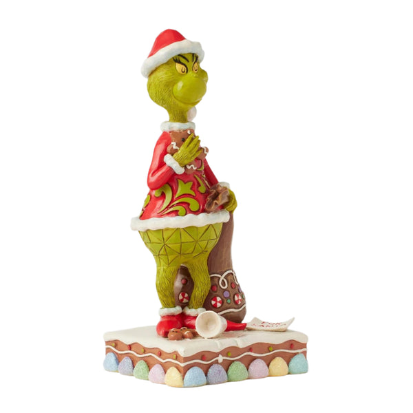 Enesco Jim Shore Dr. Seuss Grinch Eating Gingerbread Figurine