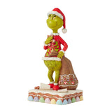 Enesco Jim Shore Dr. Seuss Grinch Eating Gingerbread Figurine