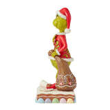 Enesco Jim Shore Dr. Seuss Grinch Eating Gingerbread Figurine