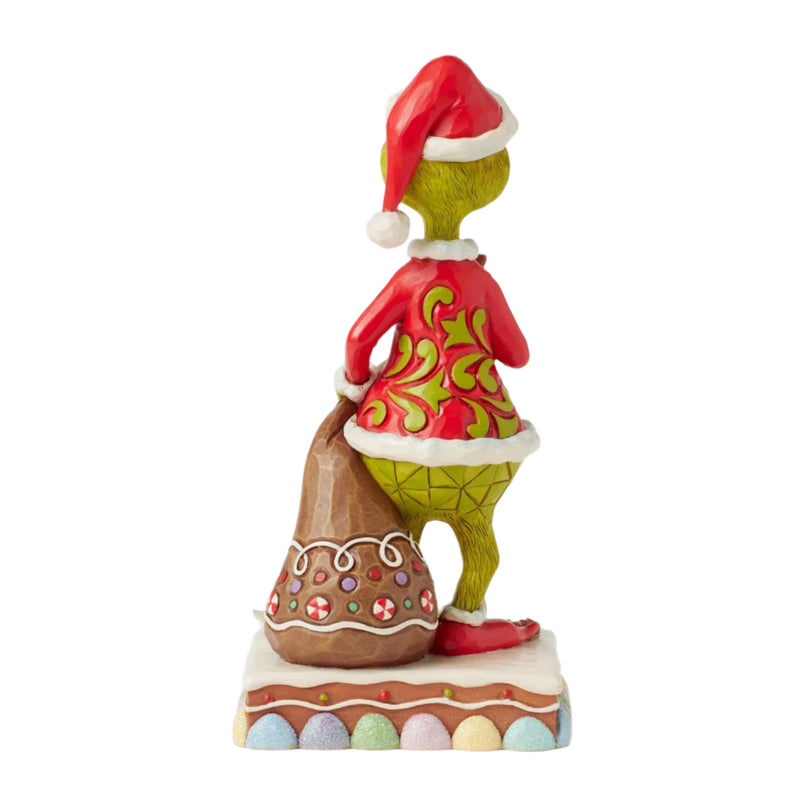 Enesco Jim Shore Dr. Seuss Grinch Eating Gingerbread Figurine