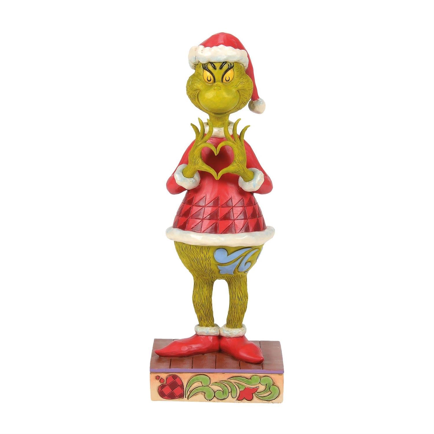 Enesco Jim Shore Dr. Seuss Grinch with Heart Hands Figurine