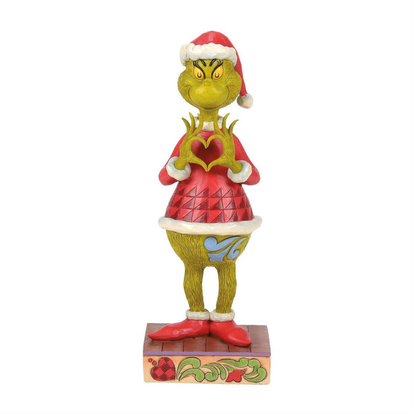 Enesco Jim Shore Dr. Seuss Grinch with Heart Hands Figurine