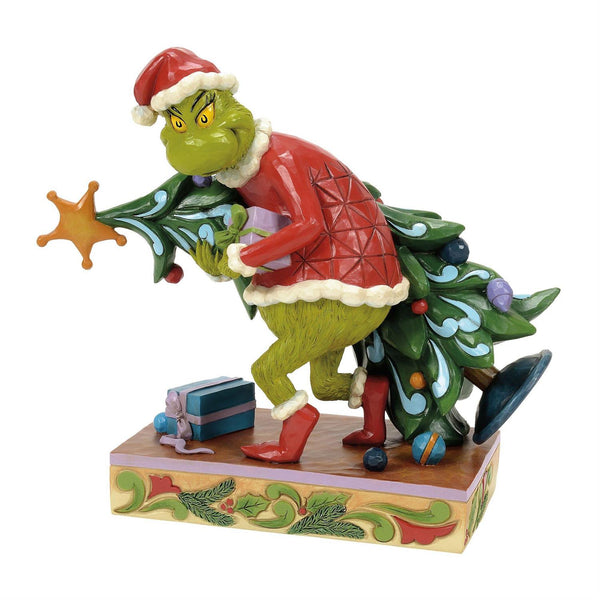 Enesco Jim Shore Dr. Seuss Grinch Carrying/Stealing Tree Figurine