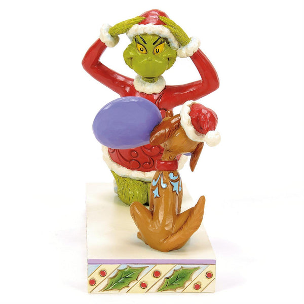 Enesco Jim Shore Dr. Seuss Max Holding Mirror For Grinch Figurine