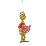 Enesco Jim Shore Dr. Seuss Grinch with Book Ornament