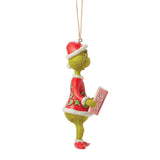 Enesco Jim Shore Dr. Seuss Grinch with Book Ornament