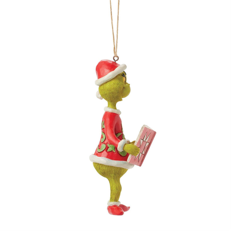 Enesco Jim Shore Dr. Seuss Grinch with Book Ornament