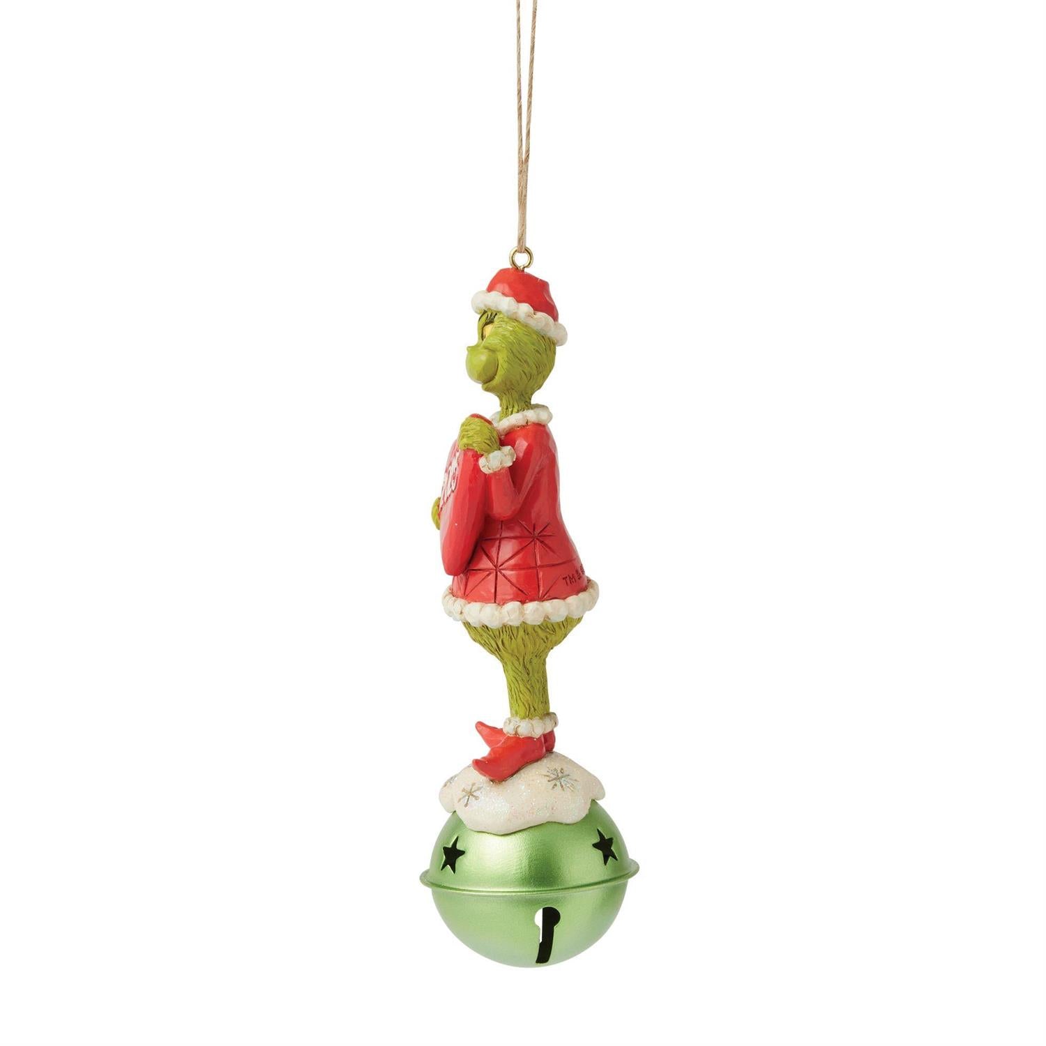 Enesco Jim Shore Dr. Seuss Grinch On Bell 2025 Ornament