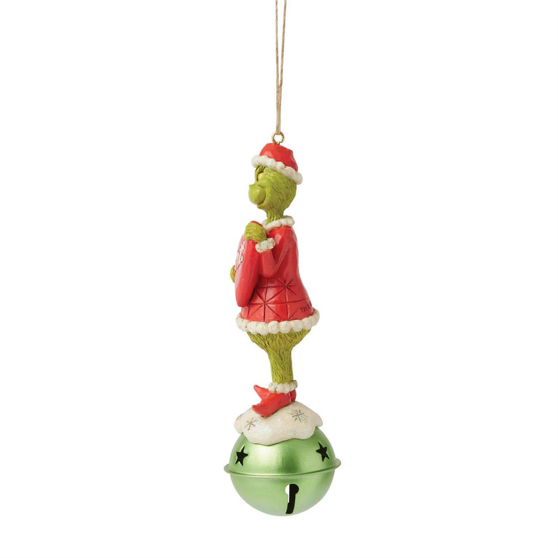 Enesco Jim Shore Dr. Seuss Grinch On Bell 2025 Ornament