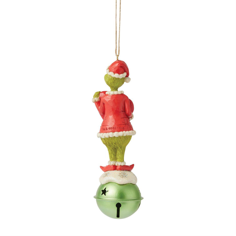 Enesco Jim Shore Dr. Seuss Grinch On Bell 2025 Ornament