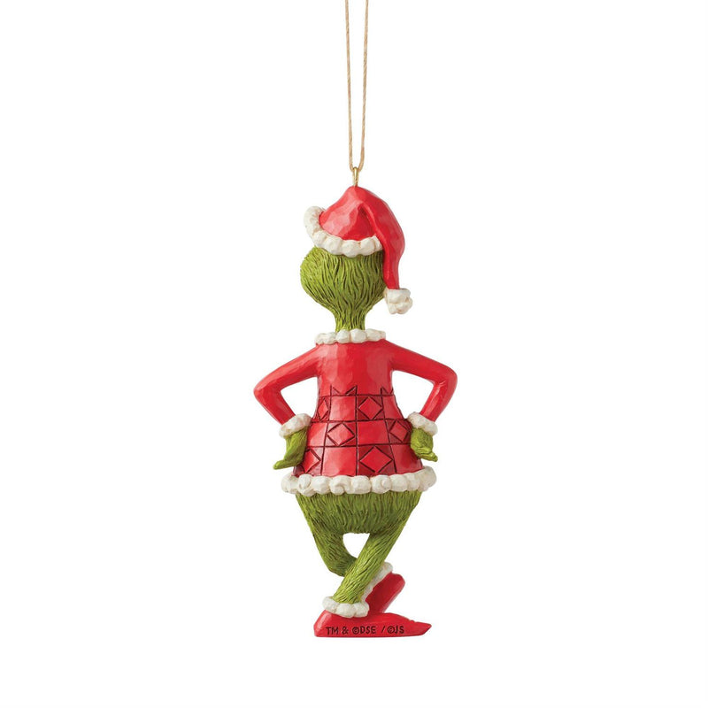 Enesco Jim Shore Dr. Seuss Grinch with Hands on Hips Ornament