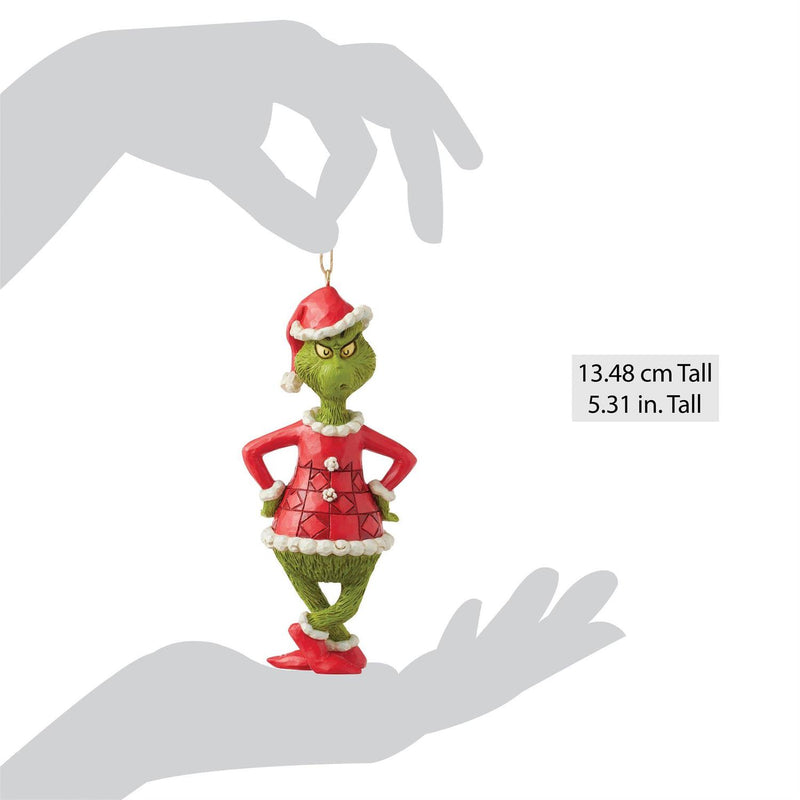 Enesco Jim Shore Dr. Seuss Grinch with Hands on Hips Ornament