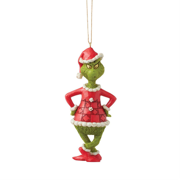 Enesco Jim Shore Dr. Seuss Grinch with Hands on Hips Ornament