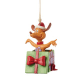 Enesco Jim Shore Dr. Seuss Max In Present Ornament