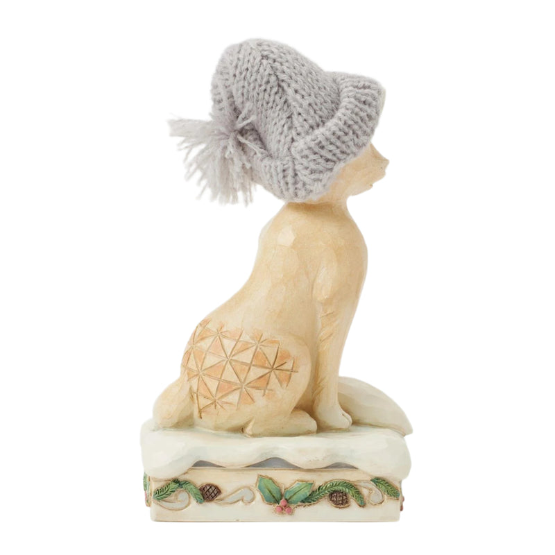 Enesco Jim Shore Heartwood Creek Woodland Fox with Knit Hat Figurine