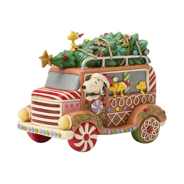 Enesco Peanuts by Jim Shore Peanuts Gingerbread Van Figurine