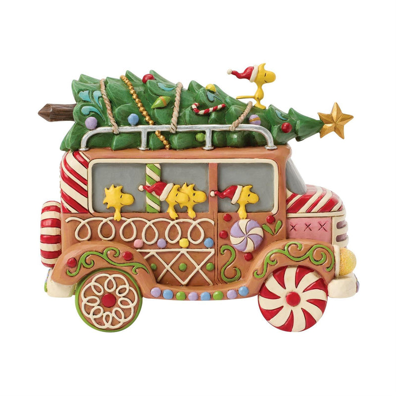 Enesco Peanuts by Jim Shore Peanuts Gingerbread Van Figurine